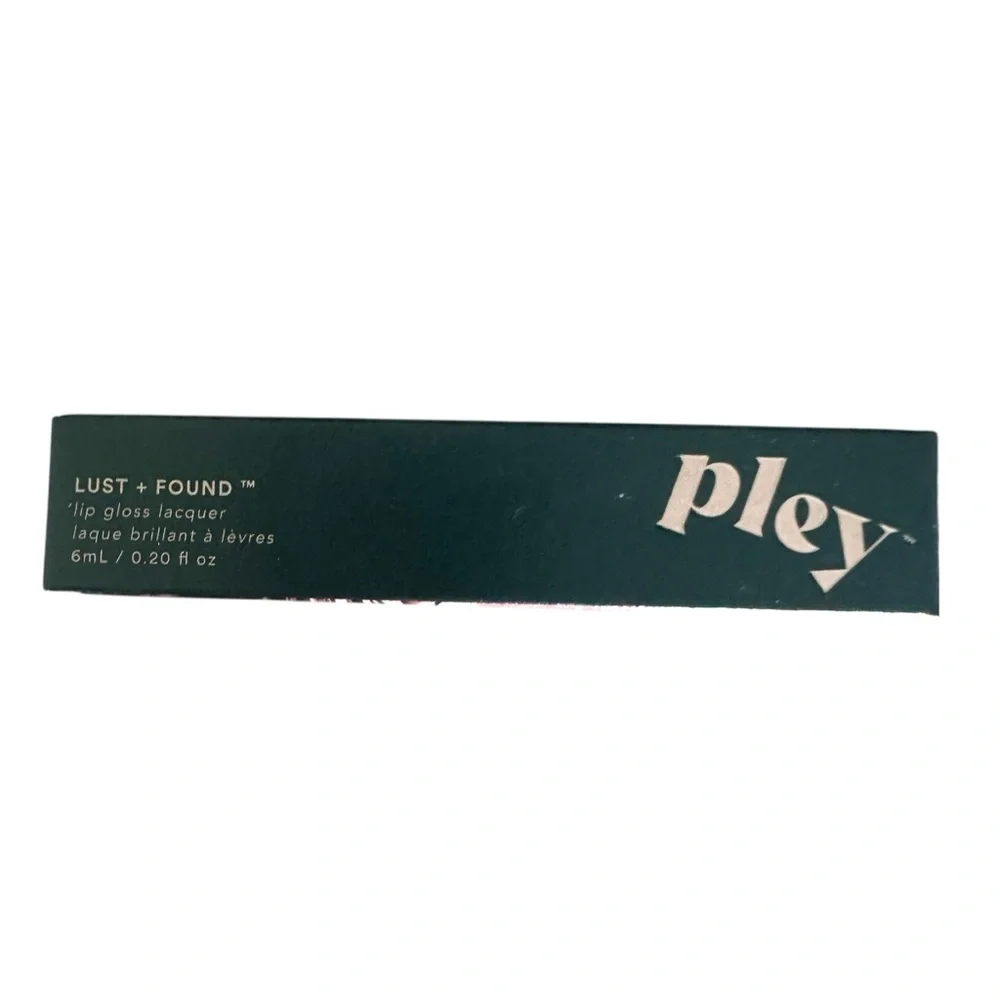 Pley Beauty Lust + Found‎ Glossy Lip Lacquer - Shade Lupe (Mauve Metallic) NIB